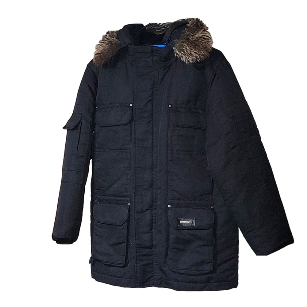 SPIRE by Galaxy Womens' down-filled parka, Black, Size Medium